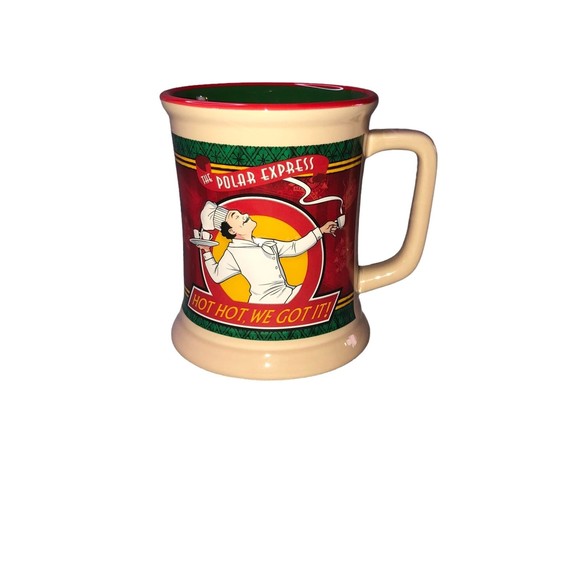 Polar Express 10th Anniversary Mug: Hot! Hot! We Got It! 4 3/4” Cocoa Mug Cup - Picture 1 of 7